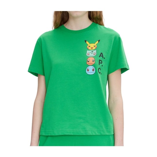 Pokémon × A.P.C.: Green The Portrait T-Shirt - Women