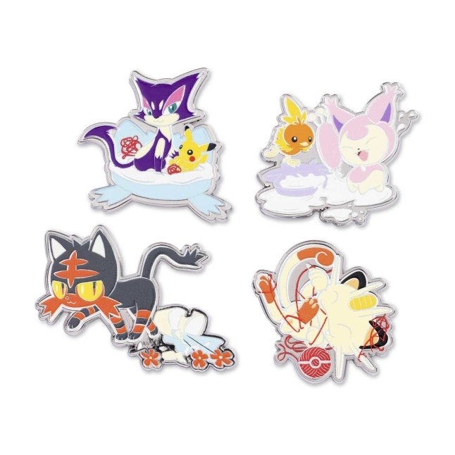 Litten's Playhouse Pokémon Pins (4-Pack)