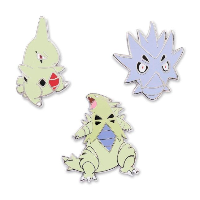 Larvitar, Pupitar & Tyranitar Pokémon Pins (3-Pack)