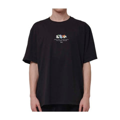 Pokémon × Dolly Noire: Chikorita, Cyndaquil & Totodile Black T-Shirt - Adult