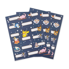 Pokémon Holiday Gift Labels (3 Sheets)