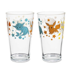 Eevee & Evolutions 16 oz. Glass Tumbler (2-Pack)