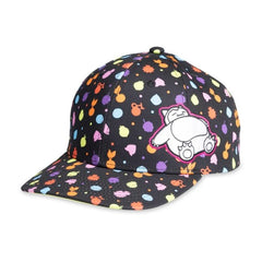 Snorlax Black Baseball Hat (One Size-Adult)