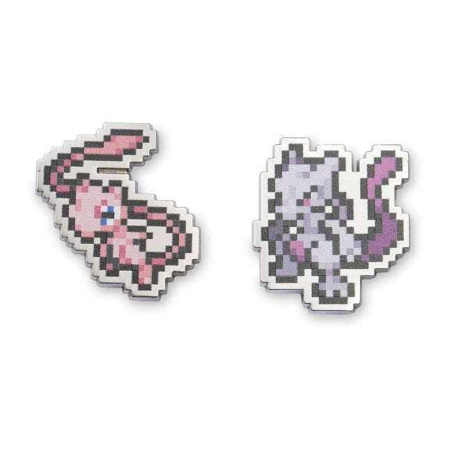 Mewtwo & Mew Pokémon Pixel Pins (2-Pack)
