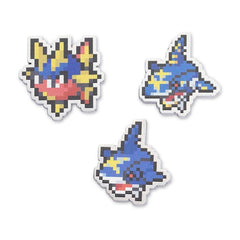 Carvanha, Sharpedo & Mega Sharpedo Pokémon Pixel Pins (3-Pack)