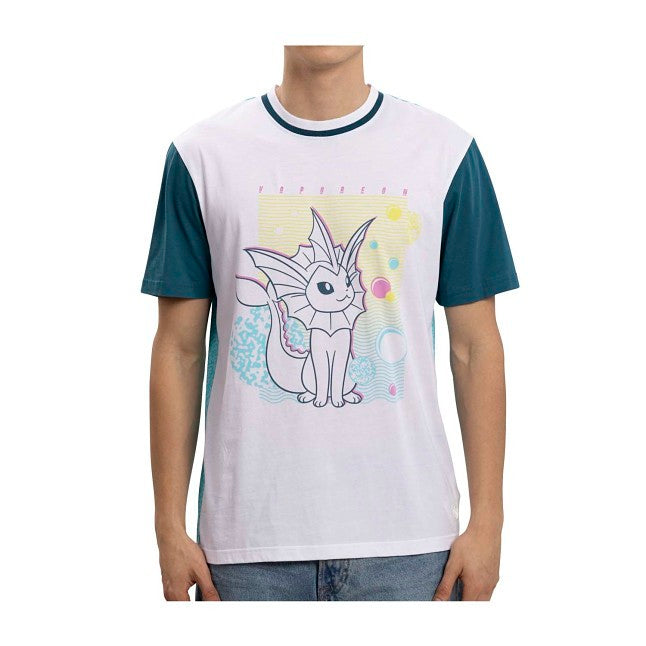 Eevee Evolutions: Vaporeon Crew Neck T-Shirt - Men