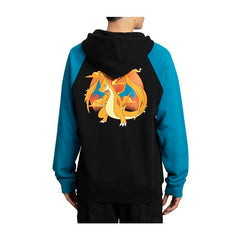 Mega Charizard Y Black Zip-Up Hoodie - Adult