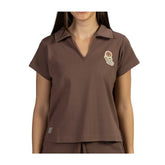Eevee Pokémon Lounge Brown Casual Polo Shirt - Women