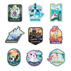 Explore Pokémon Stickers (9-Pack)