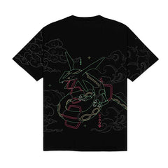 Pokémon × Dolly Noire: Rayquaza Black T-Shirt - Adult