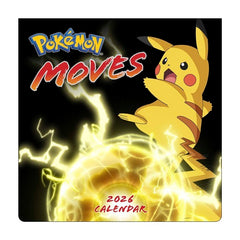 Pokémon Moves 2026 Wall Calendar