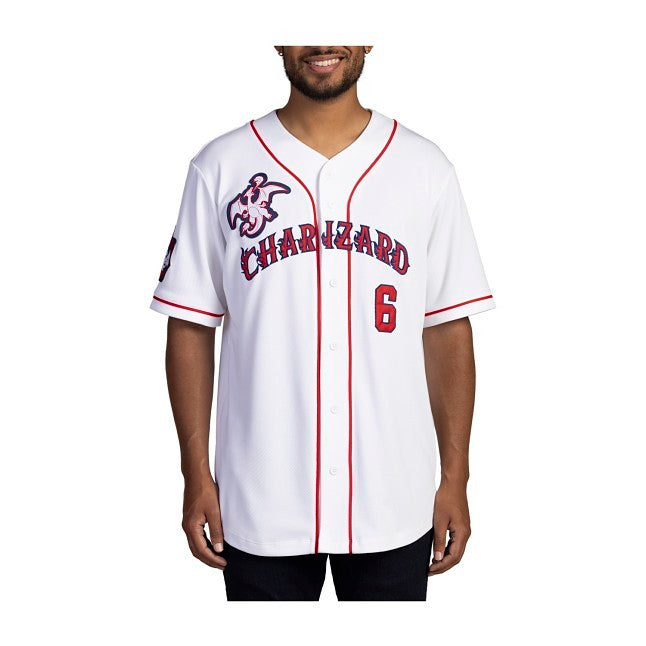 Charizard Red Baseball Jersey - Adult