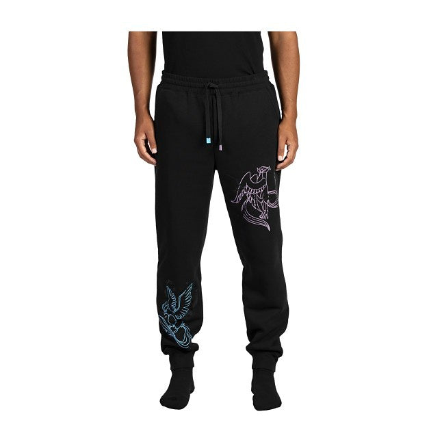 Articuno & Galarian Articuno Black Fleece Jogger Pants - Adult