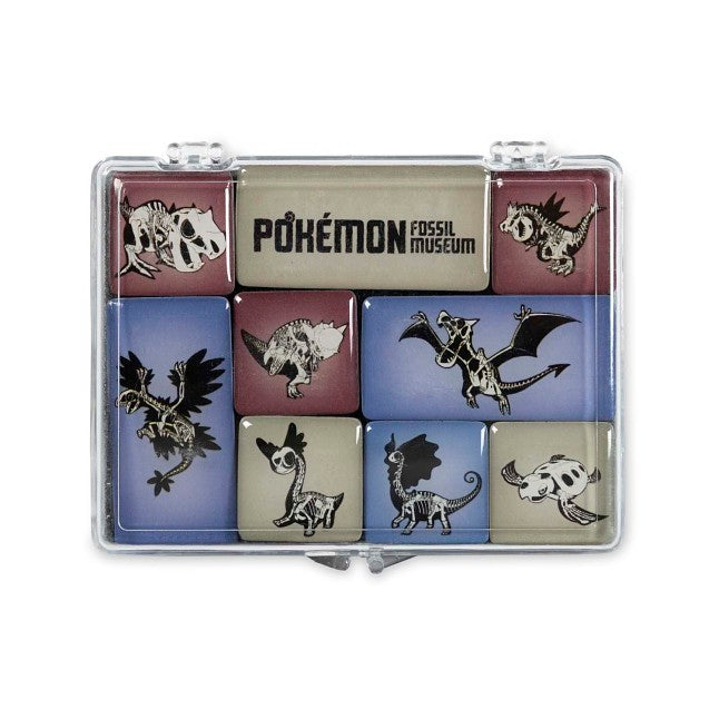 Pokémon Fossil Museum: Skeletons Mini Magnets (9-Pack)