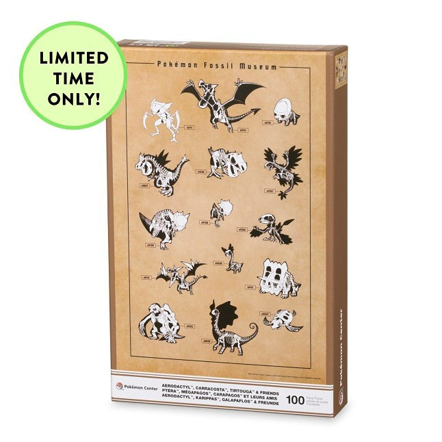 Pokémon Fossil Museum: Skeletons Puzzle (100 Pieces)