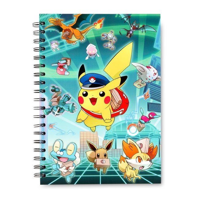 Special Delivery Pikachu Spiral Notebook (200 Pages)
