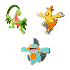 Grovyle, Combusken & Marshtomp Pokémon Pins (3-Pack)