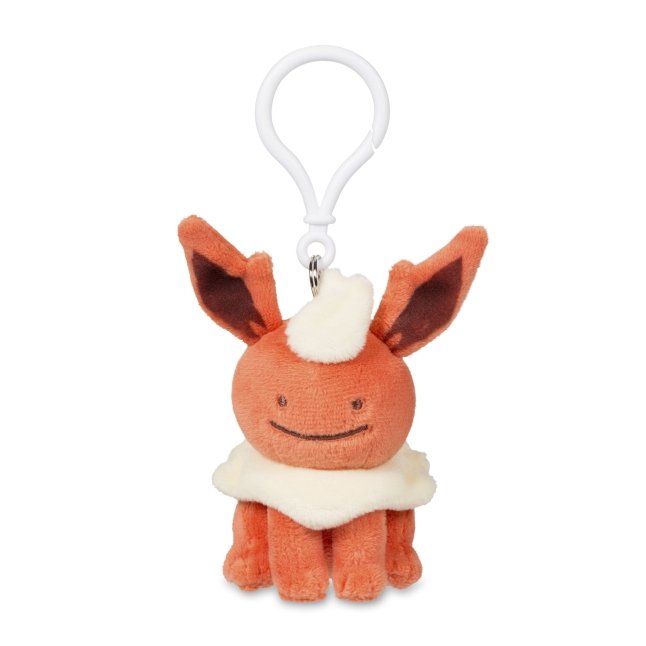 Ditto As Flareon Plush Key Chain