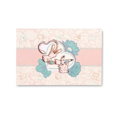 Pikachu & Mew Admiration Yellow Pokémon Pins & Greeting Card