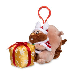 Greedent Pokémon Winter Carnival Poké Plush Key Chain