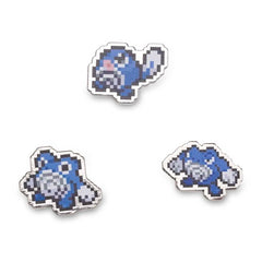 Poliwag, Poliwhirl & Poliwrath Pokémon Pixel Pins (3-Pack)