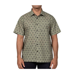 Wooloo Olive Short-Sleeve Button-Up Shirt - Adult