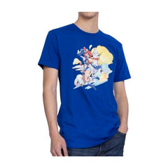Skyla Pokémon Trainers Blue Relaxed Fit Crew Neck T-Shirt - Adult