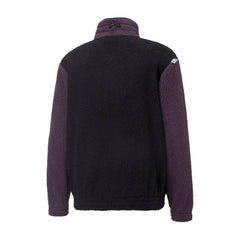 PUMA × Pokémon: Pikachu Puma Black & Purple Faux Shearling Jacket - Adult