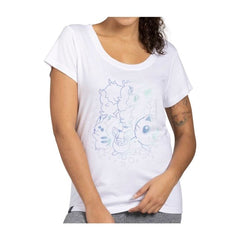 Pokémon Friends Forever White Relaxed Fit Scoop Neck T-Shirt - Women