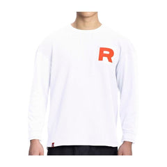 Team Rocket HQ Collection White Relaxed Fit Long-Sleeve T-Shirt - Adult