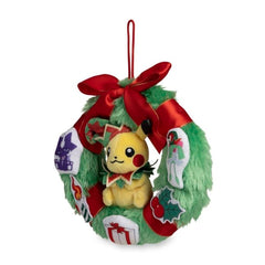 Pikachu Pokémon Holiday Workshop Wreath Plush - 6 ¾ In.