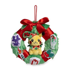 Pikachu Pokémon Holiday Workshop Wreath Plush - 6 ¾ In.