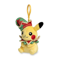 Pikachu Pokémon Holiday Workshop Plush Key Chain - 5 ½ In.