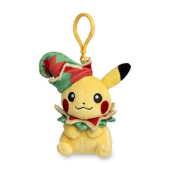 Pikachu Pokémon Holiday Workshop Plush Key Chain - 5 ½ In.