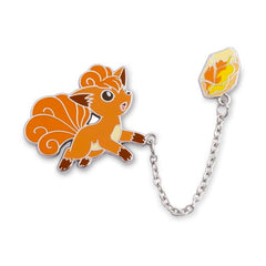 Vulpix with Fire Stone Pokémon Held Item Pin