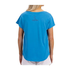 Pikachu & Slowpoke Pokémon Summer Days Blue Scoop Neck T-Shirt - Women