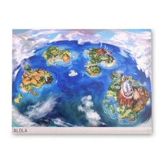 Alola Pokémon Region Maps Poster