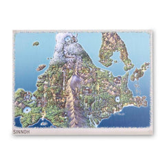 Sinnoh Pokémon Region Maps Poster