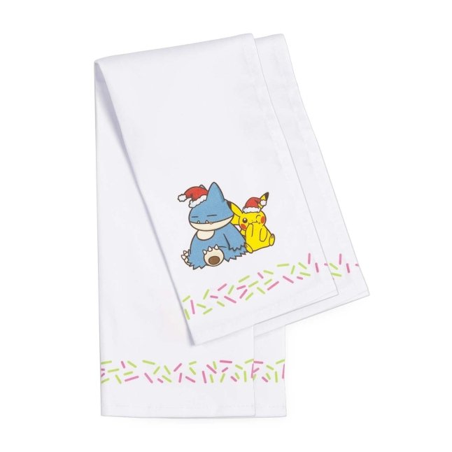 Pikachu & Munchlax Pokémon Holiday Tea Towels (2-Pack)
