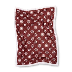 Pikachu Snowflakes Pokémon Winter Wonders Red Faux Shearling Throw Blanket