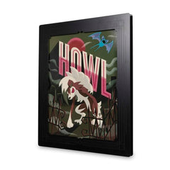 Lycanroc Cinema Scares Metal Wall Art