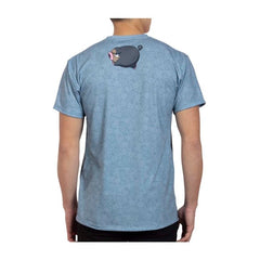 Lechonk & Berries Blue Allover-Print Relaxed Fit Crew Neck T-Shirt - Adult