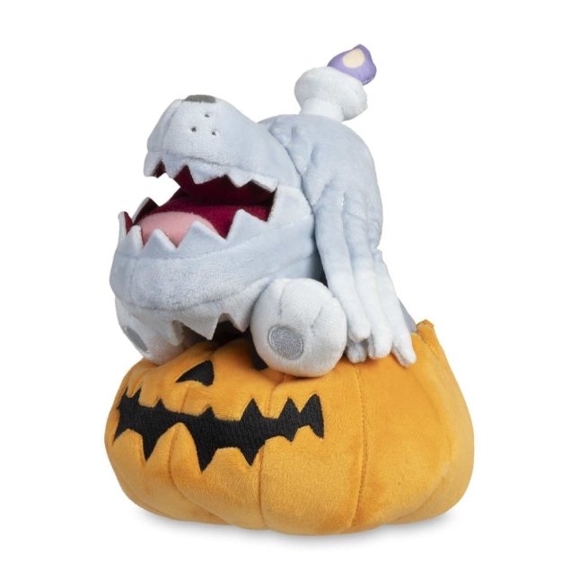 Pokémon Tricks & Treats 2023: Greavard Wearing Houndstone Pumpkin Plush - 8 ¾ In.
