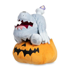Pokémon Tricks & Treats 2023: Greavard Wearing Houndstone Pumpkin Plush - 8 ¾ In.