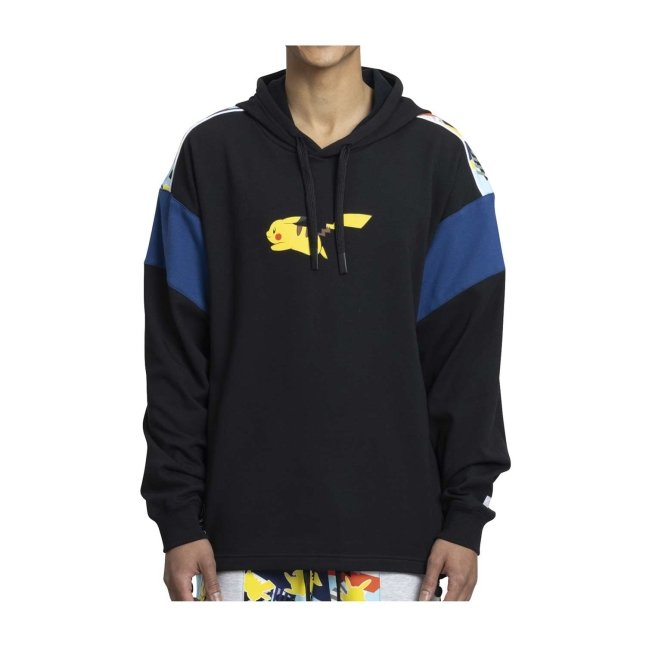 Pikachu Mix Pokémon Lounge Black Pullover Hoodie - Adult