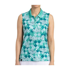 Rowlet Pokémon Clubhouse Green Sleeveless Polo Shirt - Women
