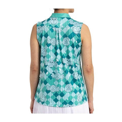 Rowlet Pokémon Clubhouse Green Sleeveless Polo Shirt - Women