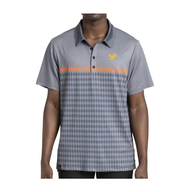 Charizard Pokémon Clubhouse Gray Polo Shirt - Men