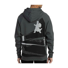 Baxcalibur Powerhouse Pokémon Sleek Gray Pullover Hoodie - Adult