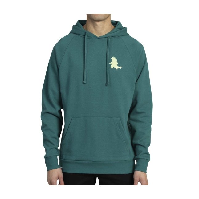 Tyranitar Powerhouse Pokémon Sleek Green Pullover Hoodie - Adult